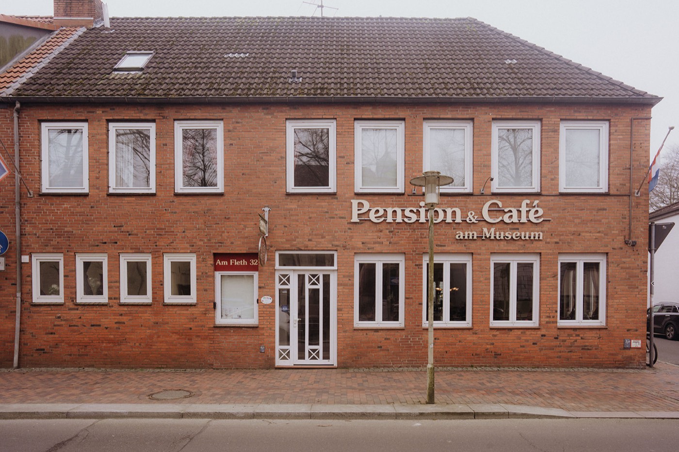 Fassade der Pension am Museum in Glückstadt