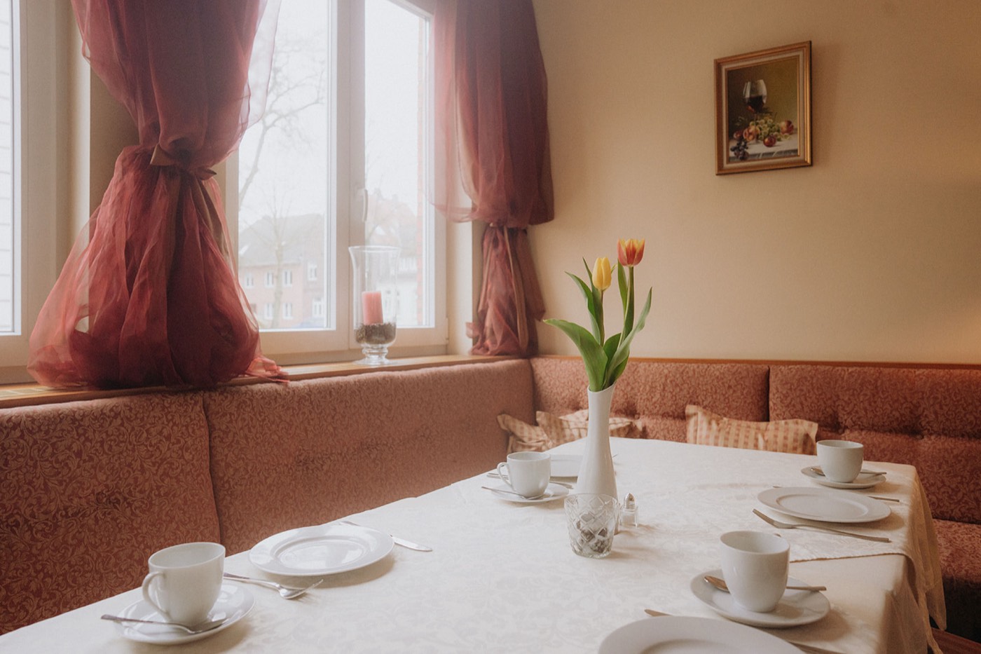 Antike Details im Café am Museum